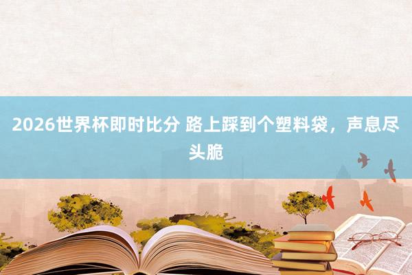 2026世界杯即时比分 路上踩到个塑料袋，声息尽头脆