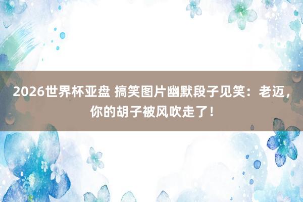 2026世界杯亚盘 搞笑图片幽默段子见笑：老迈，你的胡子被风吹走了！